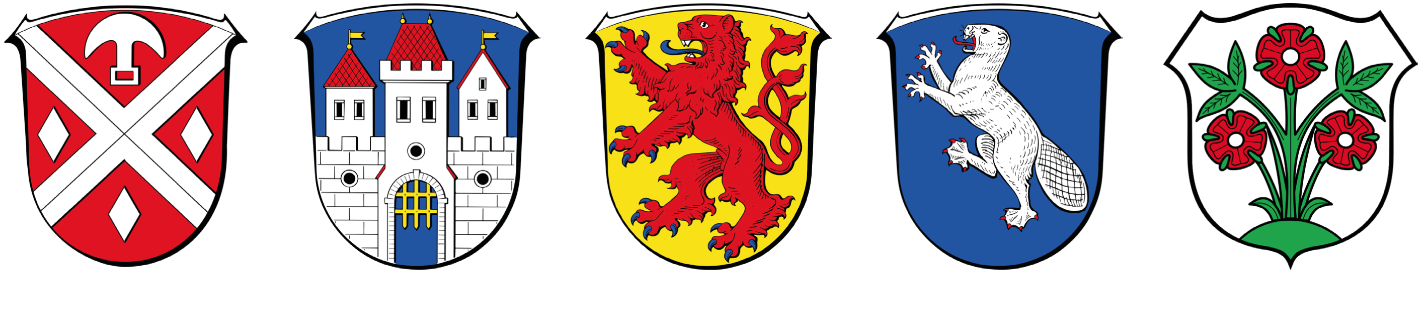 Wappen von Modautal, Fischbachtal, Reinheim, Gross-Bieberau, Ober-Ramstadt